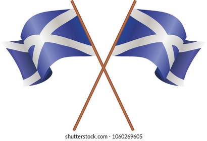 Two flag of Scotland