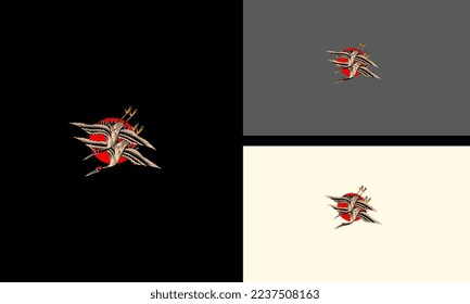 two flamingo flying vector illustration artwork design