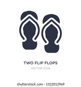 two flip flops icon on white background. Simple element illustration from Beauty concept. two flip flops sign icon symbol design.