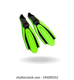 Two Flippers for Diving