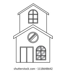 Two Floors House Icon