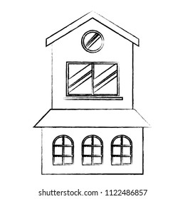 Two Floors House Icon