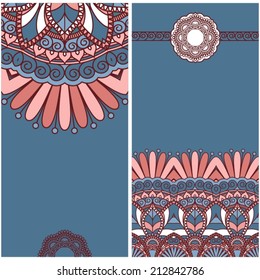 Two floral ornamental templates with place for your text.
