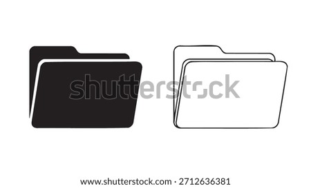 Two folders, one black and one white, are displayed next to each other
