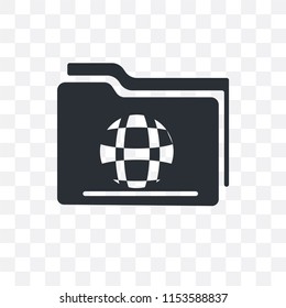 Two Folders vector icon isolated on transparent background, Two Folders logo concept