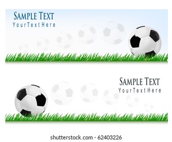 Two Football Backgrounds Vector Stock Vector (Royalty Free) 62403226 ...