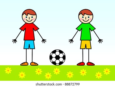 Two footballers
