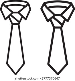 Two formal neckties, classic design, perfect for business attire.