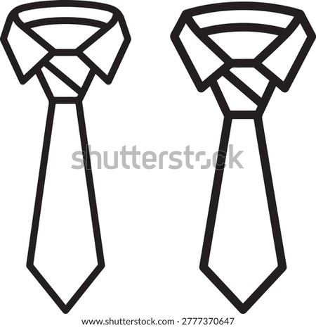 Two formal neckties, classic design, perfect for business attire.