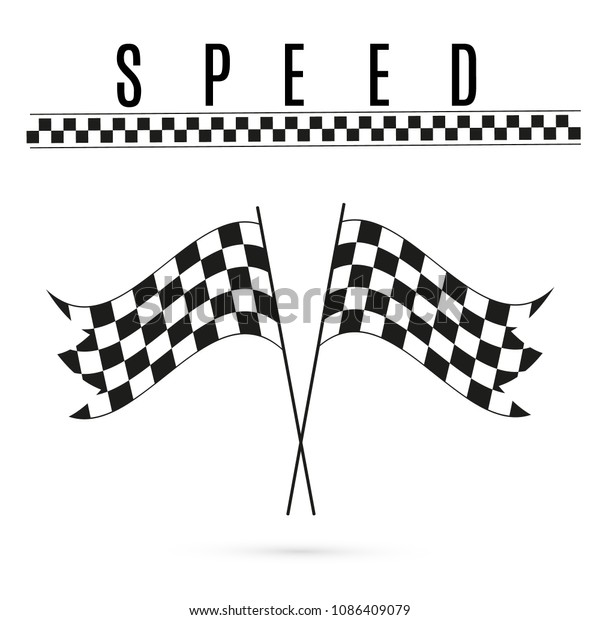 Two
formula. Flag. Speed flags. Vector flag
template.