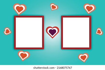Two Frame Background Illustration Artwork