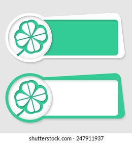 two frames for insertion text and cloverleaf