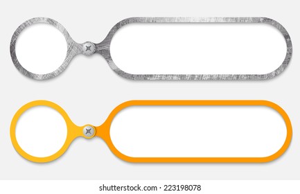 two frames joined by a bolt