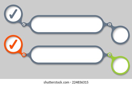 two frames joined by a bolt and check box