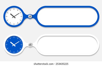 two frames joined by a bolt and watches