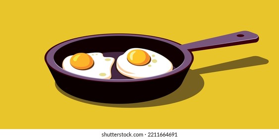 Download Fried Egg, Pan, Egg. Royalty-Free Vector Graphic - Pixabay