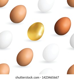 Two Fried Eggs on White Plate Isolated Top View Flat Lay