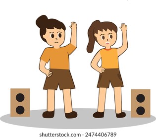 Zwei Freunde üben zusammen Gymnastik, umarmen Leidenschaft und Fitness. Mit ihren energetischen Bewegungen beweisen sie, dass Fitness zusammen mehr Spaß macht.