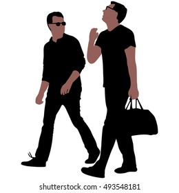two friends traveling