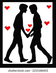 Two gay guys in love