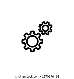 Two Gears Icon.