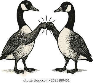 Two gees bumps black vector design