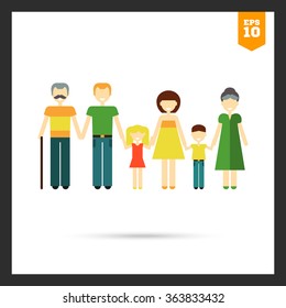 Two generations of one family