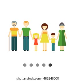 Two generations of one family