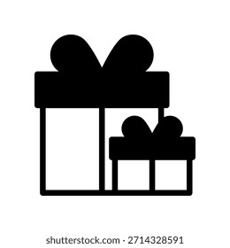 Dos Cajas De Regalo Con Cintas Y Lazos. Idea festiva presente para la celebración y el regalo