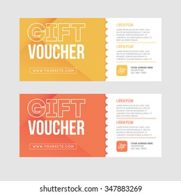 Two gift cards design.