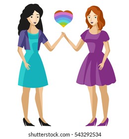 two girlfriends in love