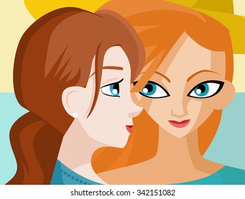 two girls