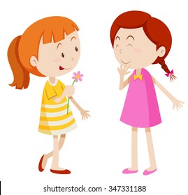 Girl Talking Cartoon Images Stock Photos Vectors Shutterstock