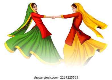 two girls from India joined hands