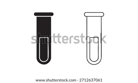 Two glass tubes, one black and one white, are shown side by side