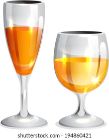 Dos copas de vino