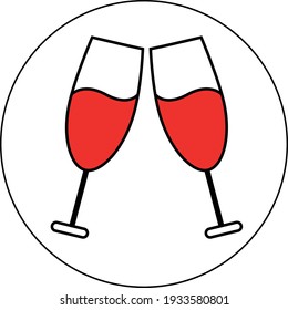 Zwei Gläser Rotwein