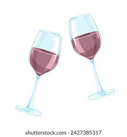 dos copas de vino tinto	