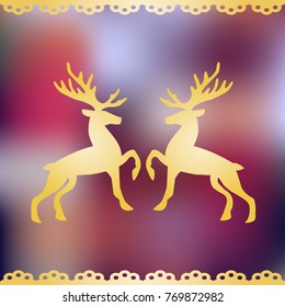 Two Golden deer