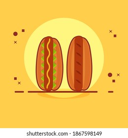 two good sandwiches and vegetable