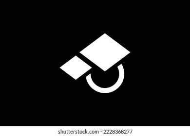 Plantilla de diseño de logotipo de dos grados