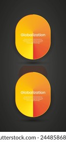 Two gradient yellow and red buttons vector template design for user interface-UI. 2 Vector buttons style in yellow corlor templates design