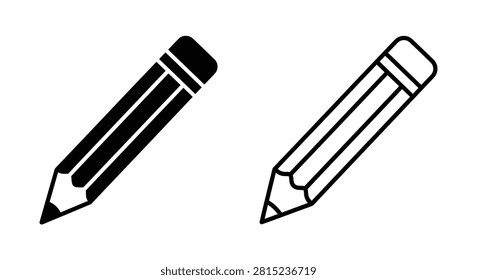 Two graphite pencils depicted as black and white silhouettes against a white background silhouette pencil writing utensil drawing tool stationery