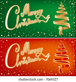 Two greeting cards.Vector version.