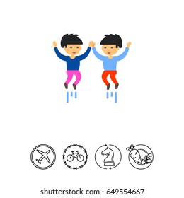 Two Greeting Friends Icon