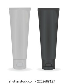 Two grey  tubes. vector illustration