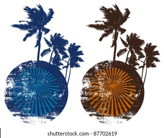 two grunge summer circles