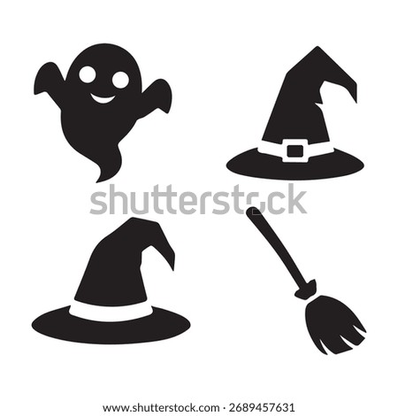 two hallowine hub cap one host with mazik jaru vector flat icon on white background