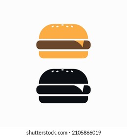 Dos ícono de signo de hamburguesa. Ilustración vectorial eps 10.