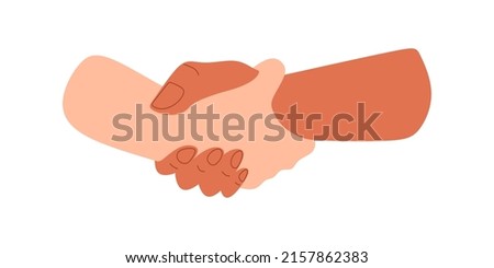 Two hand holding each other help support symbol Vector illustration